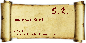 Swoboda Kevin névjegykártya